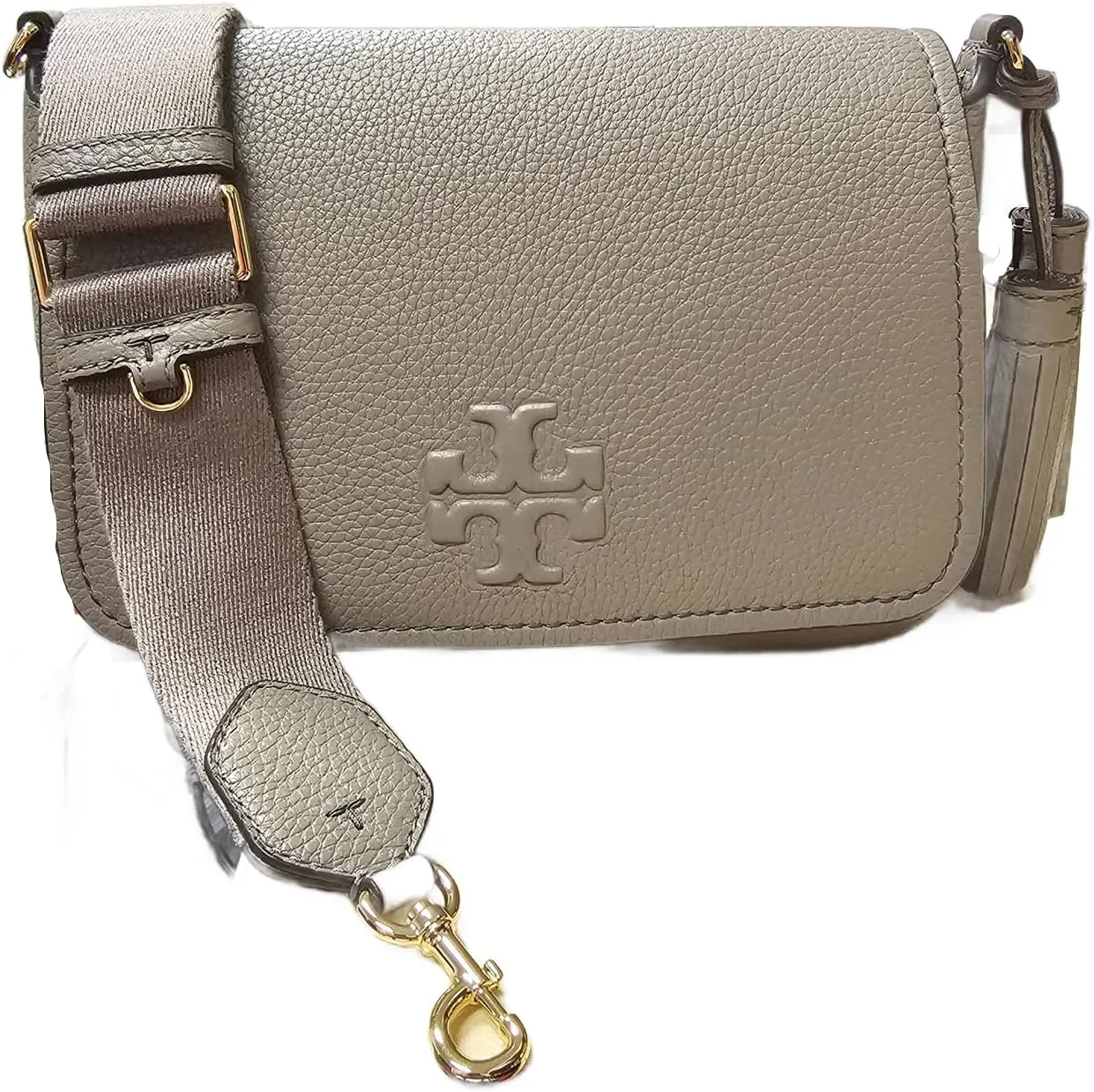 Tory Burch Women's Pebbled Leather Thea Flap Crossbody Shoulder Bag