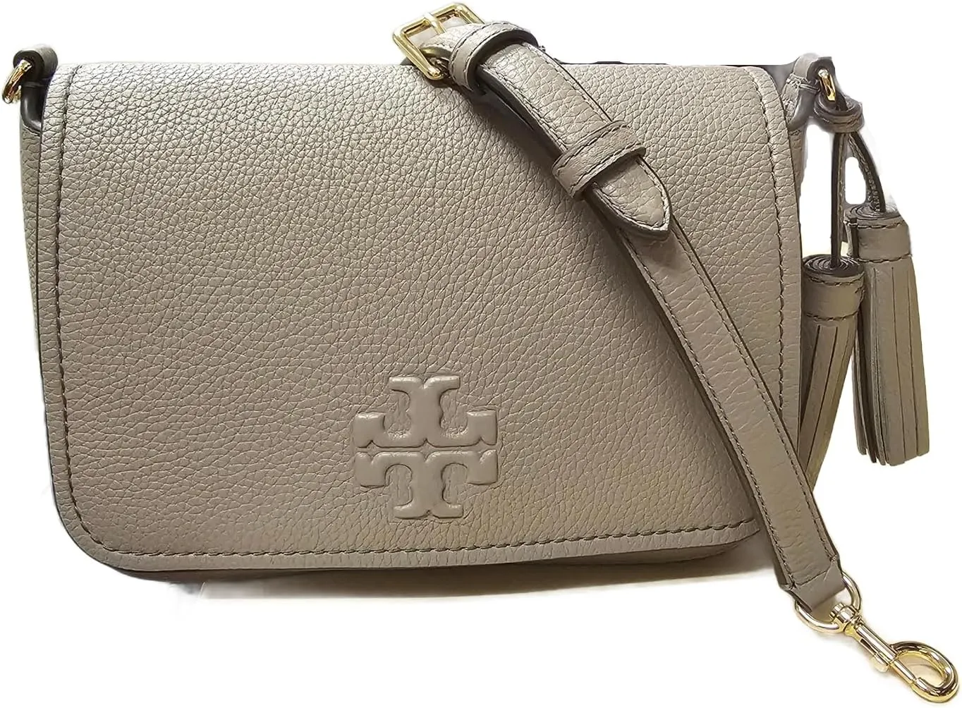 Tory Burch Women's Pebbled Leather Thea Flap Crossbody Shoulder Bag