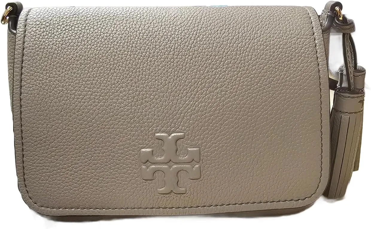 Tory Burch Women's Pebbled Leather Thea Flap Crossbody Shoulder Bag
