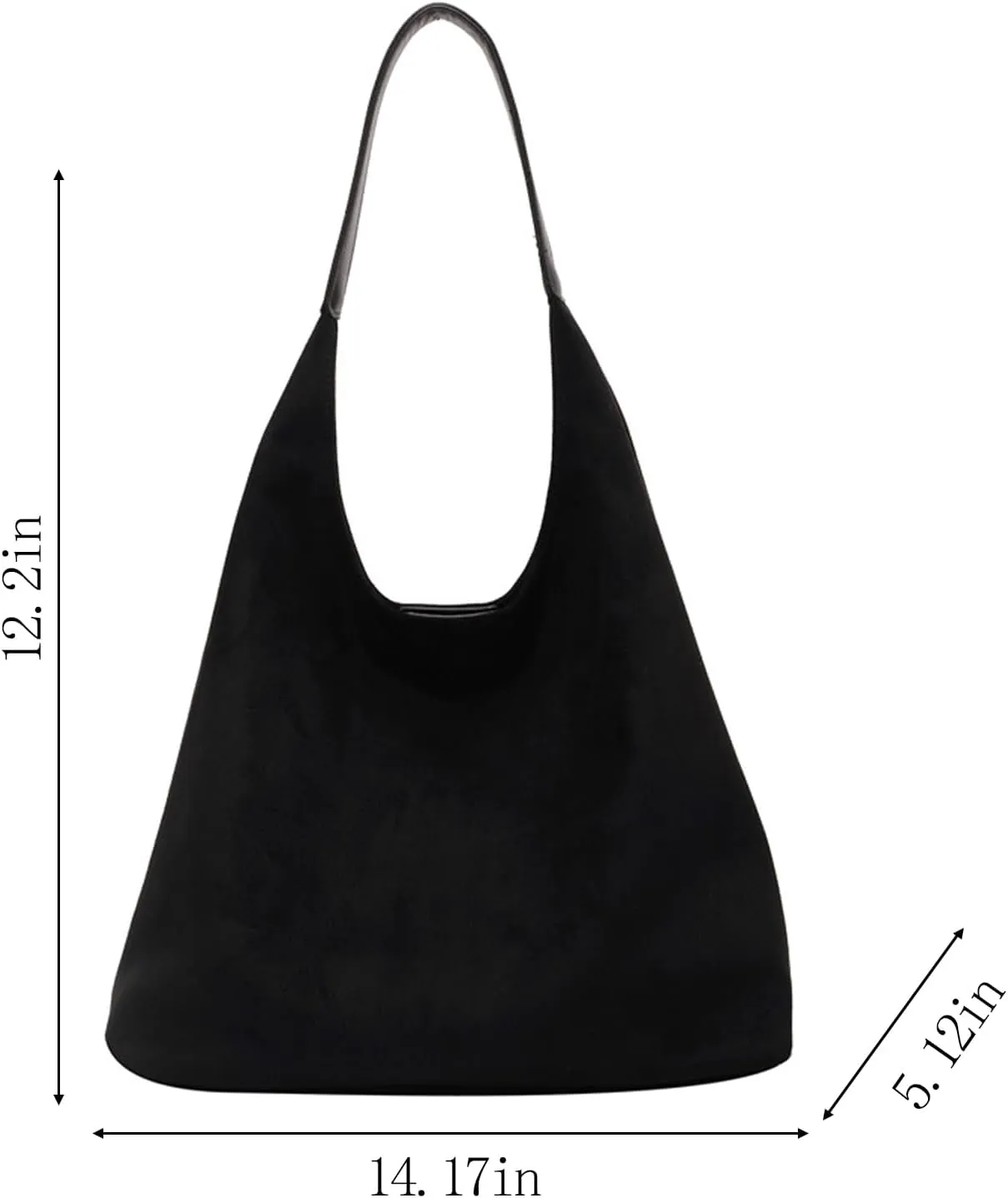 Tote Bags for Women Suede Handbag Work Slouchy Bag Shoulder Hobo Bag Office Tote Handbag