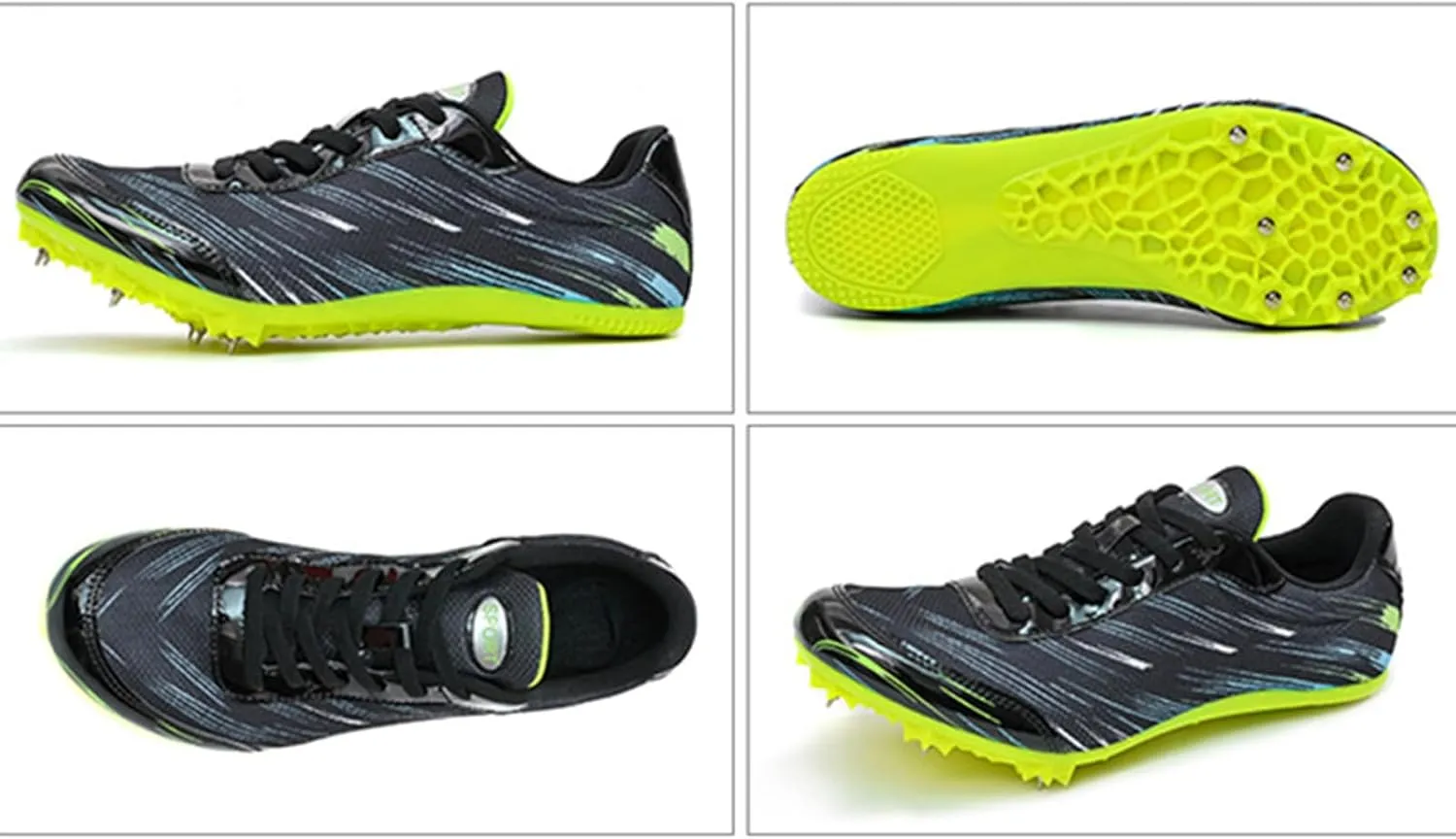 Track and Field Shoes Men Women Spikes Running Sneakers Breathable for Sprint, Race, Jumping Outdoor Training