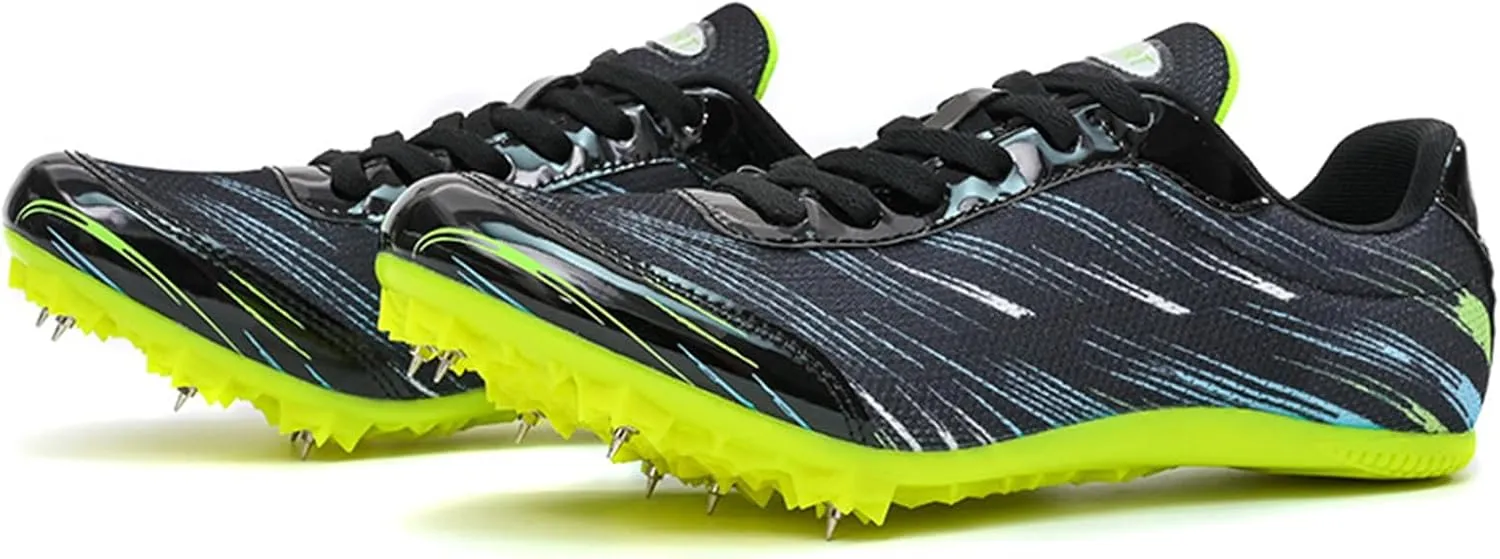 Track and Field Shoes Men Women Spikes Running Sneakers Breathable for Sprint, Race, Jumping Outdoor Training