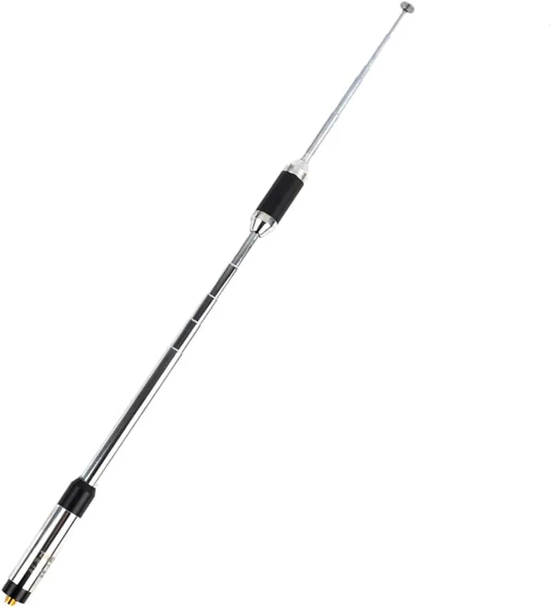 TWAYRDIO RH770 SMA-Female Telescopic Handheld Ham Radio Antenna 2m 70cm VHF UHF Replacement Extendable Antenna High Gain fit Kenwood TK-360 TK-370 TK-3200 Walkie Talkie
