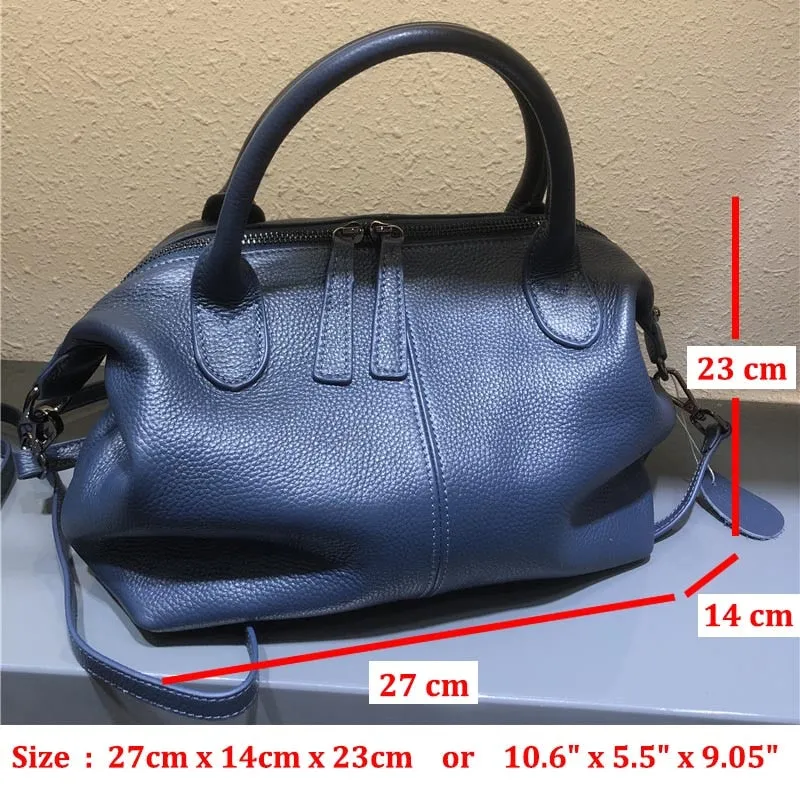 Ulla Genuine Leather Boston Bowling Bags - 7 Colors
