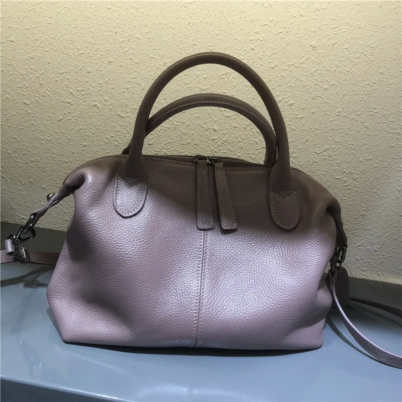 Ulla Genuine Leather Boston Bowling Bags - 7 Colors