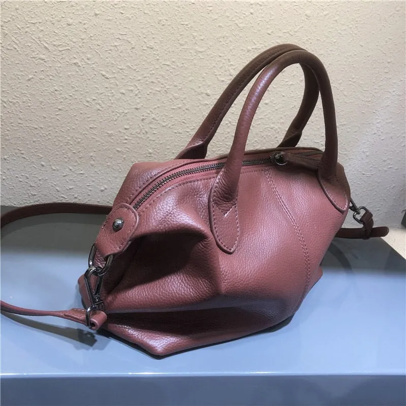 Ulla Genuine Leather Boston Bowling Bags - 7 Colors