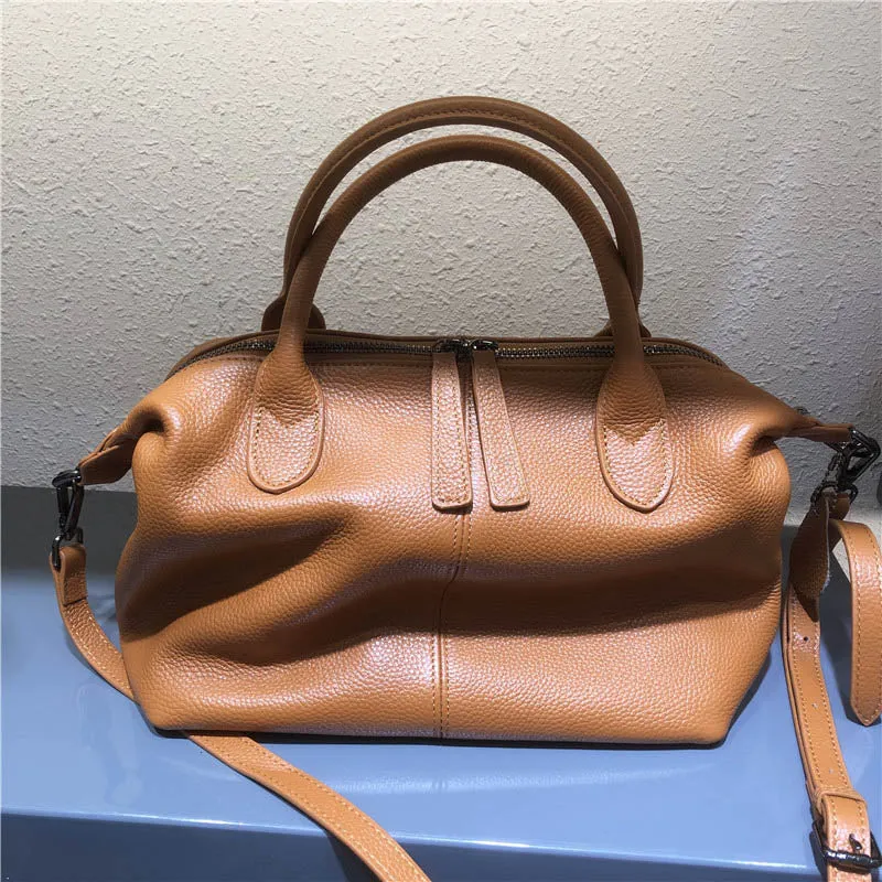 Ulla Genuine Leather Boston Bowling Bags - 7 Colors