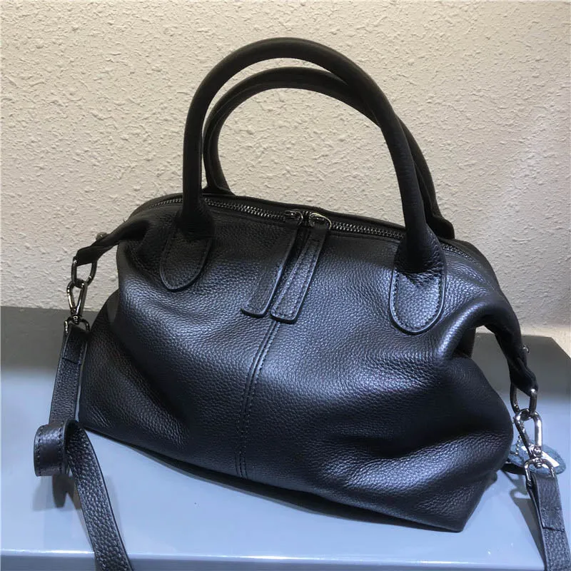 Ulla Genuine Leather Boston Bowling Bags - 7 Colors