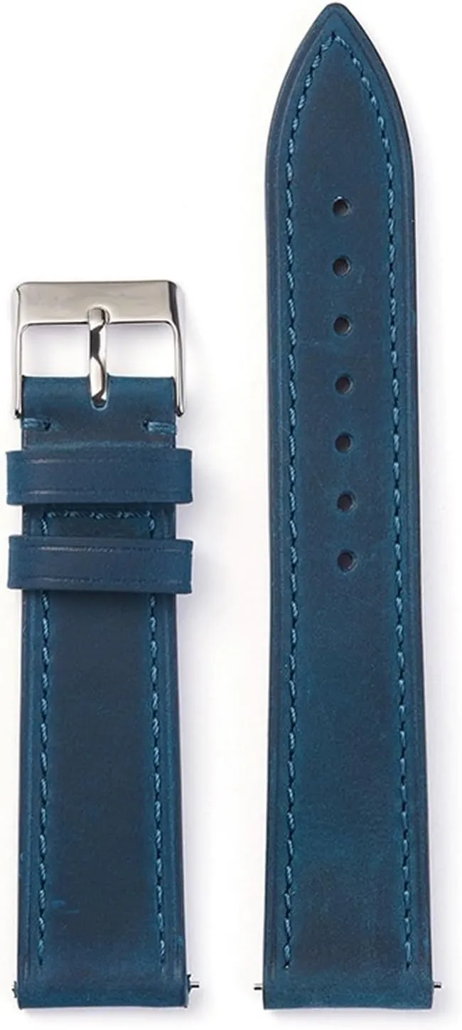 Unisex Genuine Leather Watch Strap 18mm19mm20mm21mm22mm Quick Detachable And Replaceable Watch Band