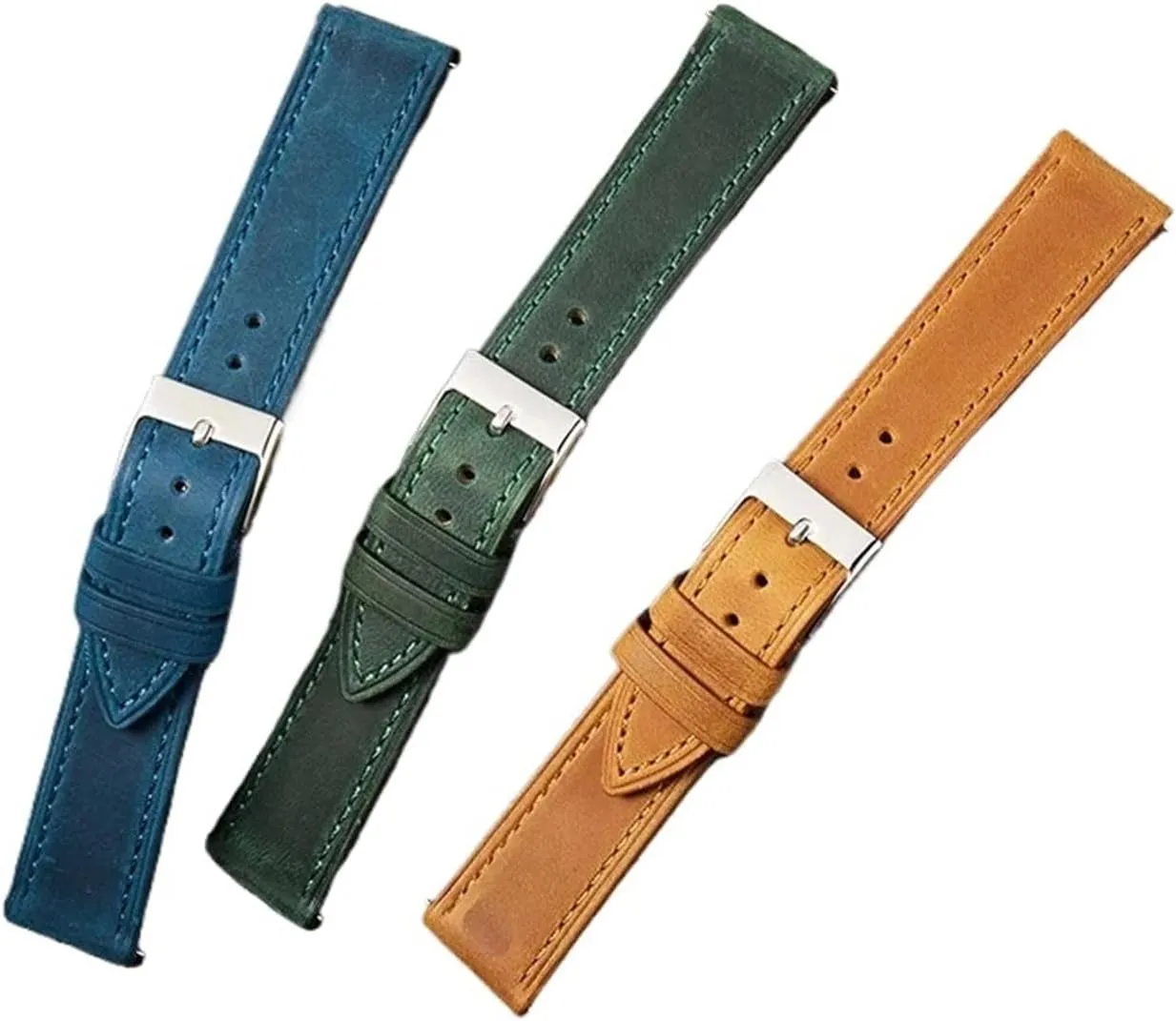 Unisex Genuine Leather Watch Strap 18mm19mm20mm21mm22mm Quick Detachable And Replaceable Watch Band