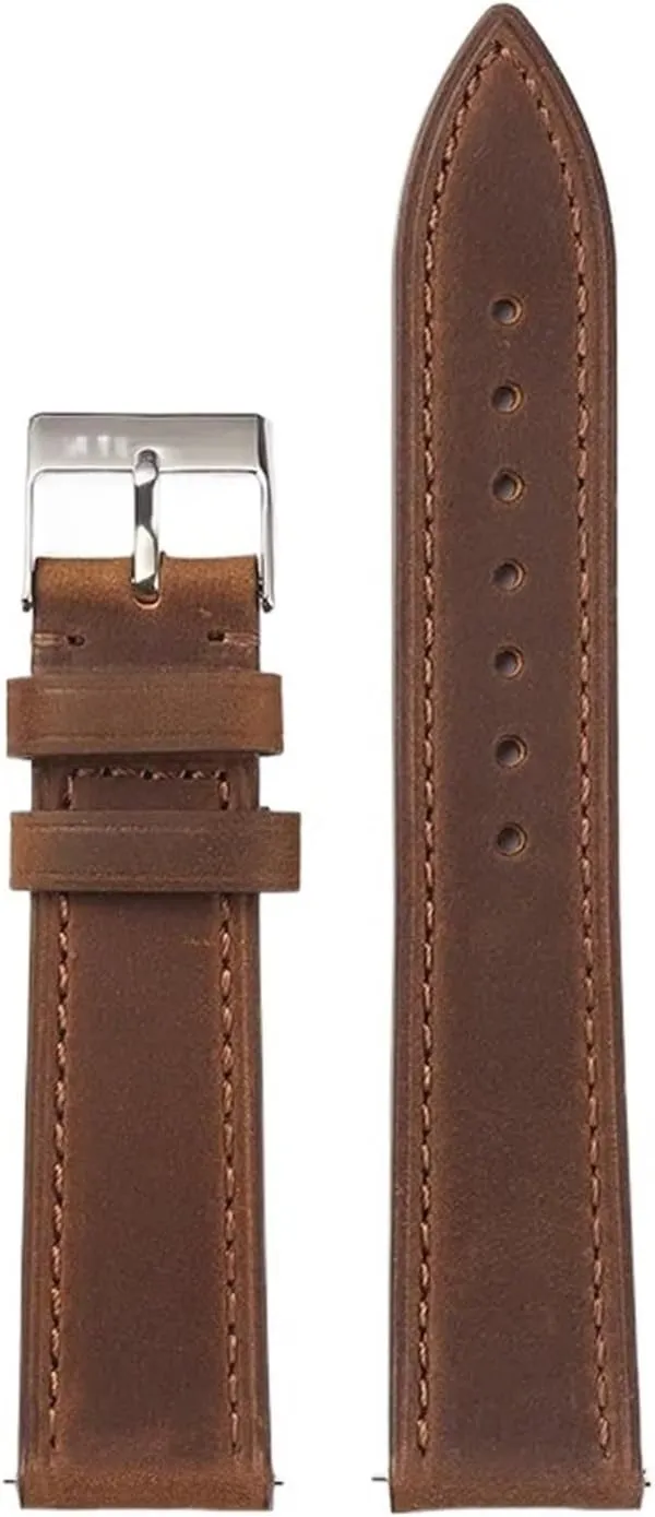 Unisex Genuine Leather Watch Strap 18mm19mm20mm21mm22mm Quick Detachable And Replaceable Watch Band