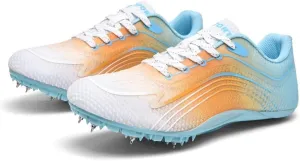 Unisex Track & Field Spikes Shoes with 8 Removable Nails - High-Performance Breathable Mesh Sprint & Jumping Athletic Shoes for Men, Women, Boys, Girls