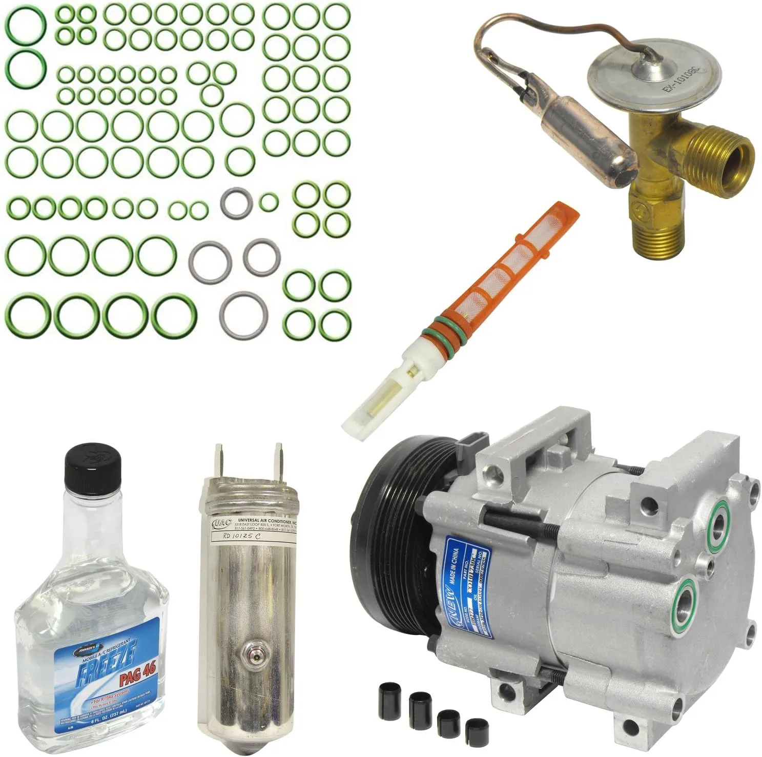 Universal Air Conditioner KT 1636 A/C Compressor and Component Kit