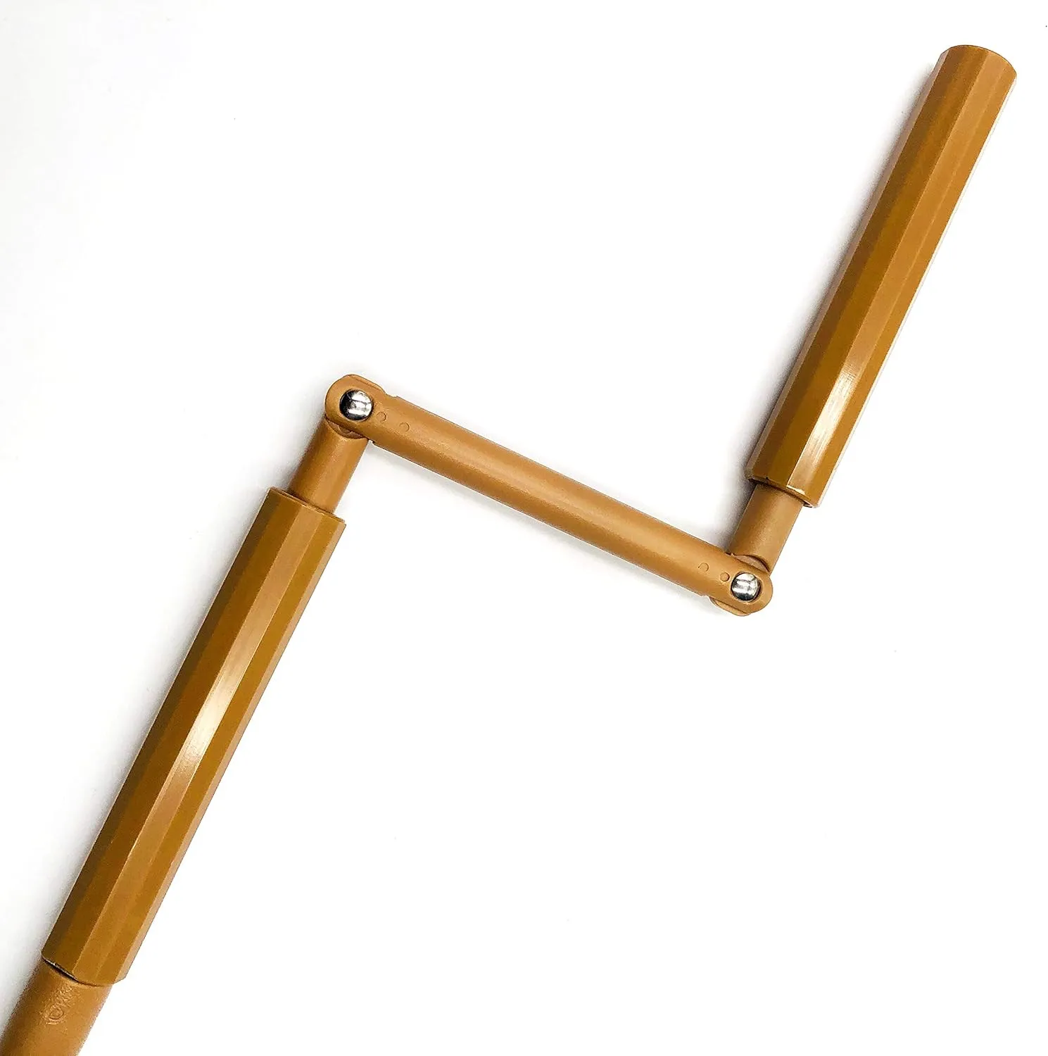 Universal Replacement Non-Metal Mounting of Exterior Sun Shades Roller up Blind (Chocolate, Crank Wand)