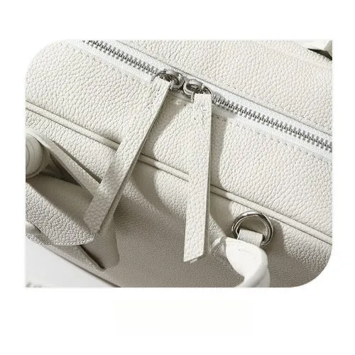 Urban Cowhide Leather Top Handle Tote Bag