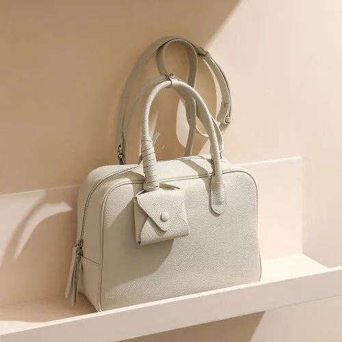 Urban Cowhide Leather Top Handle Tote Bag