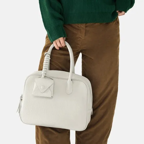 Urban Cowhide Leather Top Handle Tote Bag