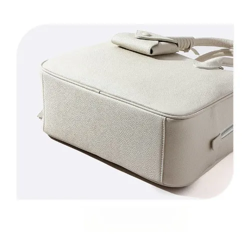 Urban Cowhide Leather Top Handle Tote Bag