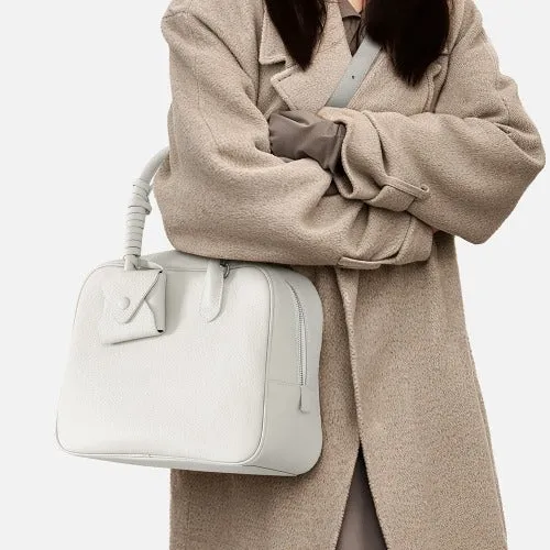 Urban Cowhide Leather Top Handle Tote Bag