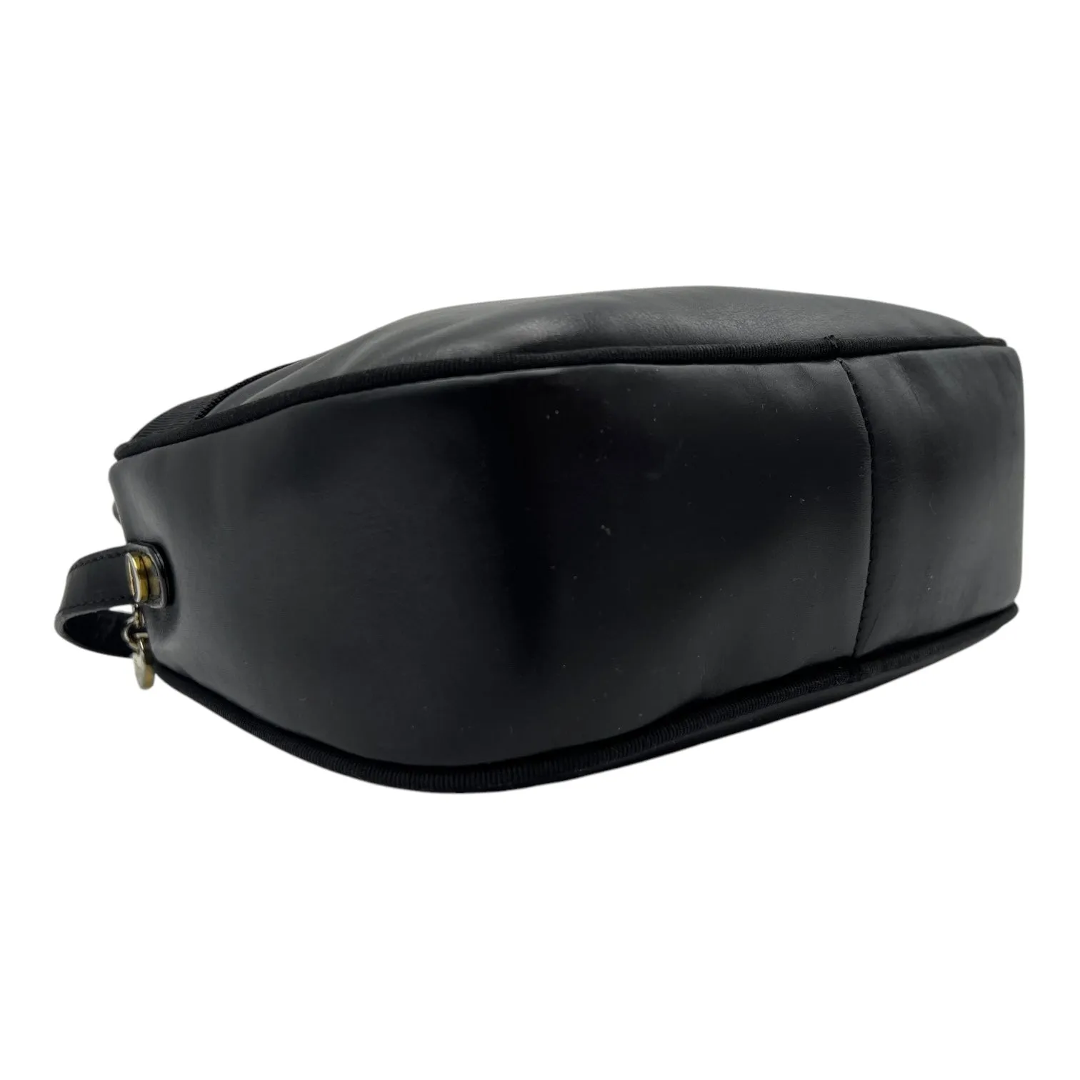 Vara Bow Crossbody Bag Black in Calfskin, Gold hardware