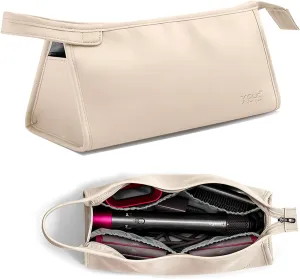 Veki PU Leather Travel Case for Airwrap Styler, Portable Travel Storage Bag for Shark Flexstyle Air Styling & Drying System, Waterproof Carrying Case Organizer Airwrap Styler and Attachments