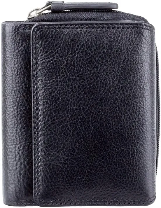 Visconti Heritage -30 Soft Quality Leather Trifold Wallet (Black)