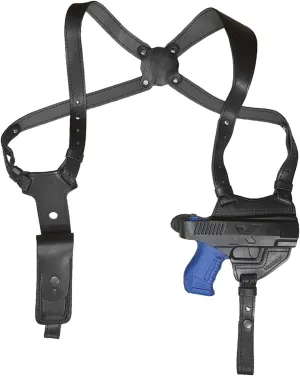 VlaMiTex S5 Shoulder Leather Holster Fits Walther P99 / Walther PPQ M2 / PDP 4 inch Barrel/Smith & Wesson SW99 Black