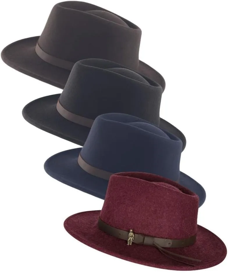 Walker and Hawkes - Jack Murphy Boston Wool Felt Hat w/Leather Band