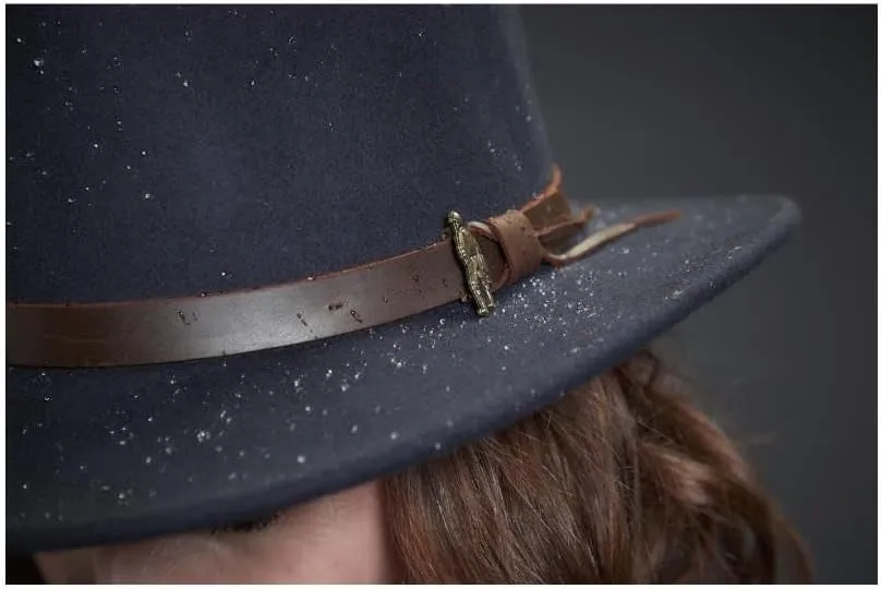 Walker and Hawkes - Jack Murphy Boston Wool Felt Hat w/Leather Band