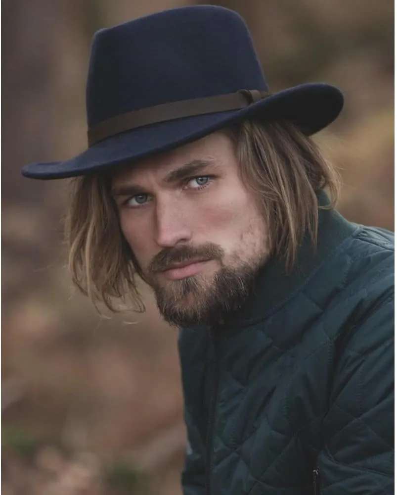 Walker and Hawkes - Jack Murphy Boston Wool Felt Hat w/Leather Band