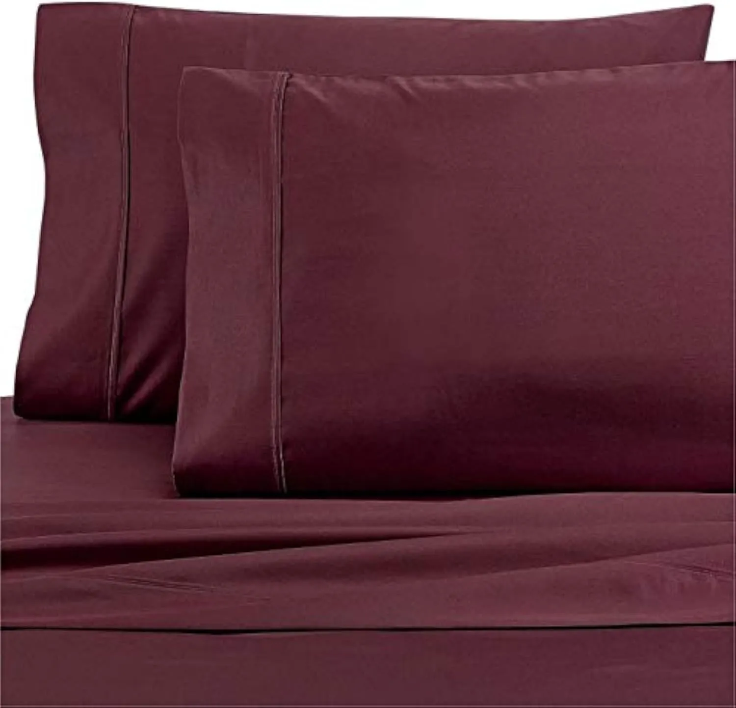 Wamsutta Dream Zone 1000-Thread-Count PimaCott King Sheet Set in Mauve Burgundy