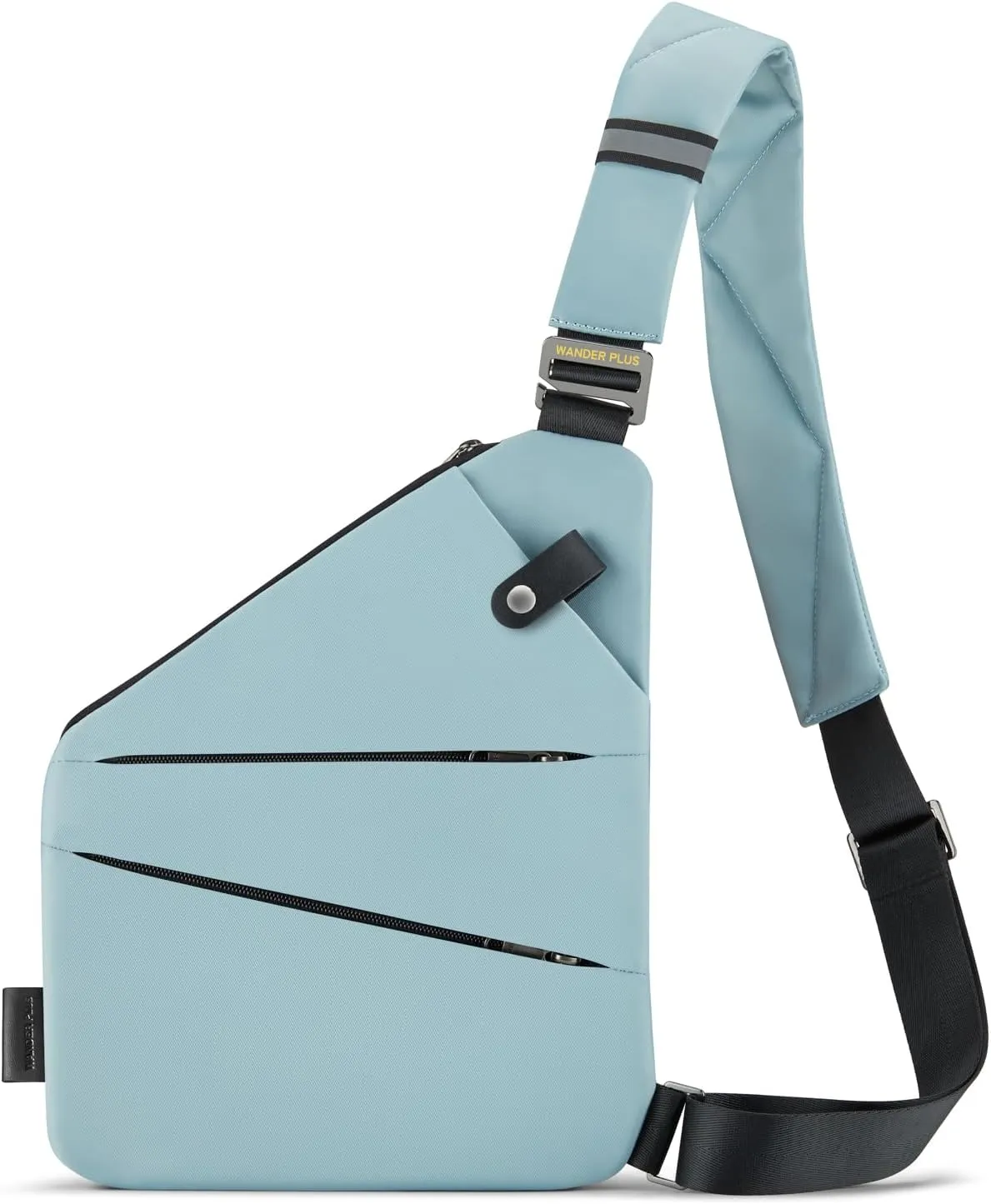 WANDER PLUS® Anti Theft Crossbody Travel Bag for Women Men, Multi-Pocket Crossbody Bag, Slim Sling Bag with Adjustable Strap