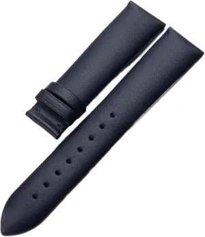 Watch Strap Genuine Leather with Butterfly Buckle Bracelet Men 18-22mm