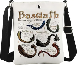 WCGXKO Dragon Crossbody Bag Literature Reader Gift for Dragon Rider Fans