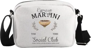 WCGXKO Espresso Martini Bachelor Bachelorette Birthday Party Favor Zipper Crossbody Bag