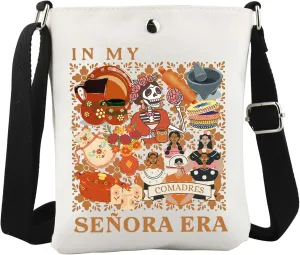 WCGXKO In My Senora Era Crossbody Bag Cute Latina Gift Mexican Design Gift Mexican Gift