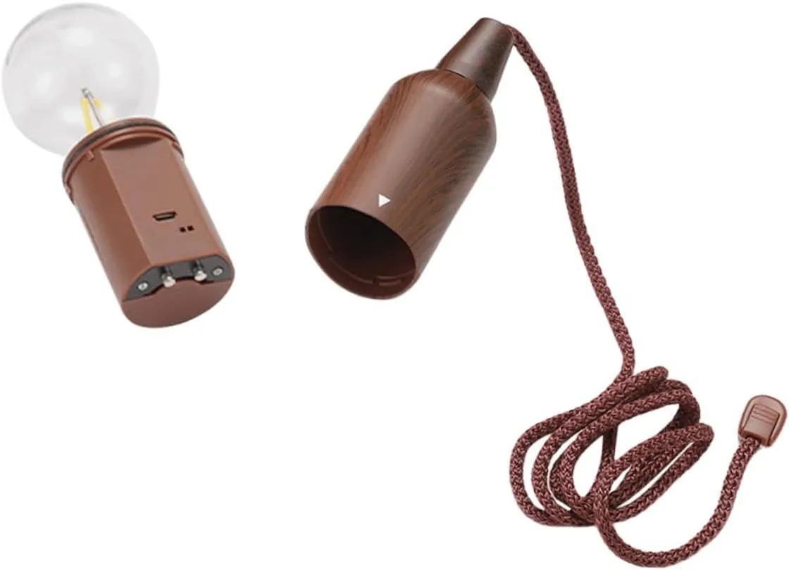 Wear-Resistant Camping Lamp Portable Outdoor Tent Light Pull Design Easy to Use for Camping Hiking and Outdoor Activities Lightweight