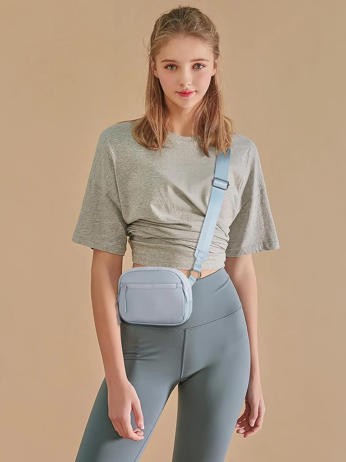 WESTBRONCO Small Crossbody Bags for Women Nylon with Adjustable Strap, Mini Crossbody Purse, Shoulder Bag Traveling Workout