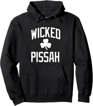 Wicked Pissah Hoodie Boston & New England Accent Sweatshirt Pullover Hoodie