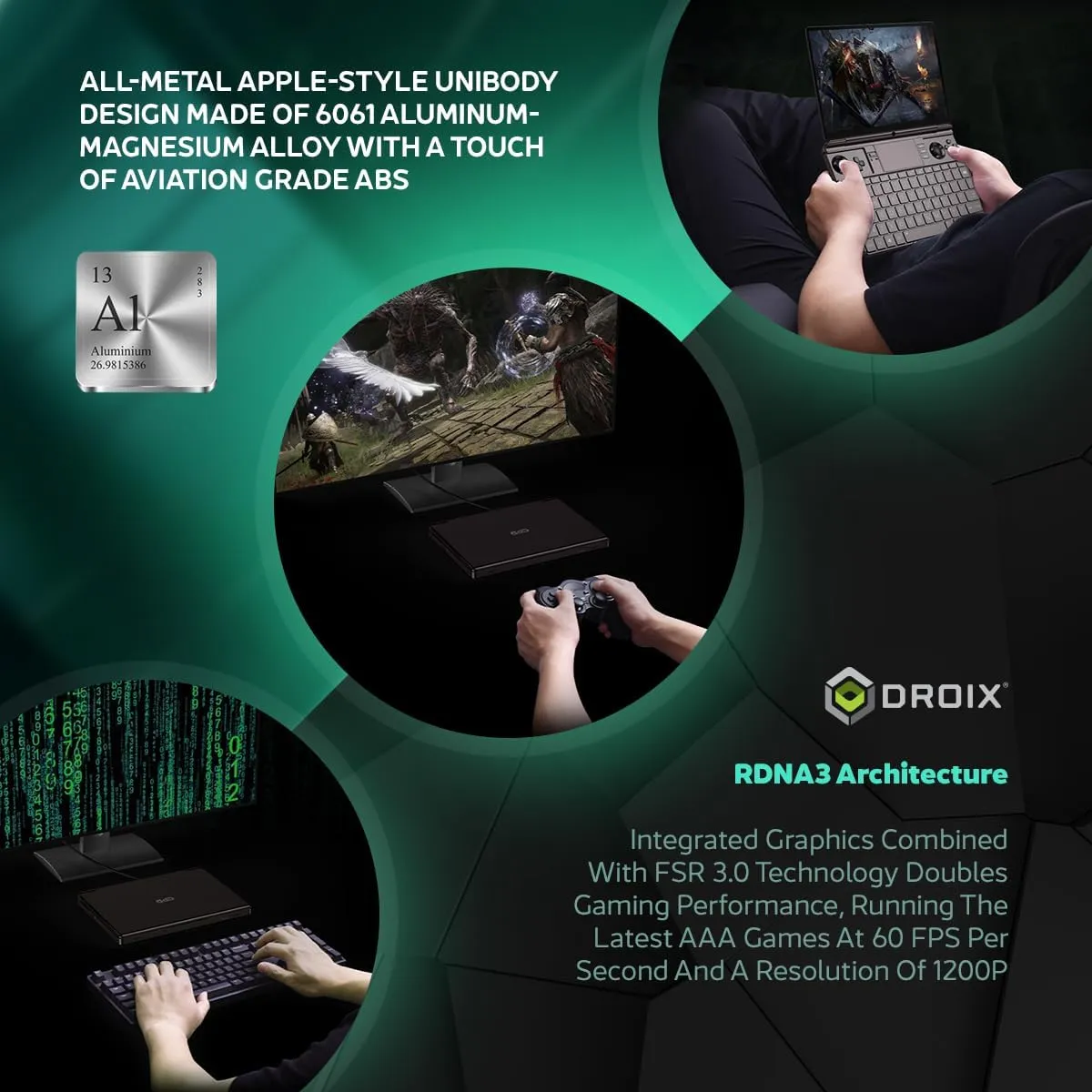 Win MAX 2 2025 Handheld Gaming PC with AMD Ryzen 7 8840U, Radeon 780M GPU, 32GB RAM, 1TB SSD with 4G Module, OcuLink, 10.1" IPS Display, Gaming Controls, Keyboard and touchpad