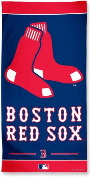 Wincraft MLB Boston Red Sox Fiber Beach Towel, 9lb/30 x 60
