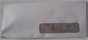 Window Envelope #10 White Right Window Sold in Bulk Packages of 50
