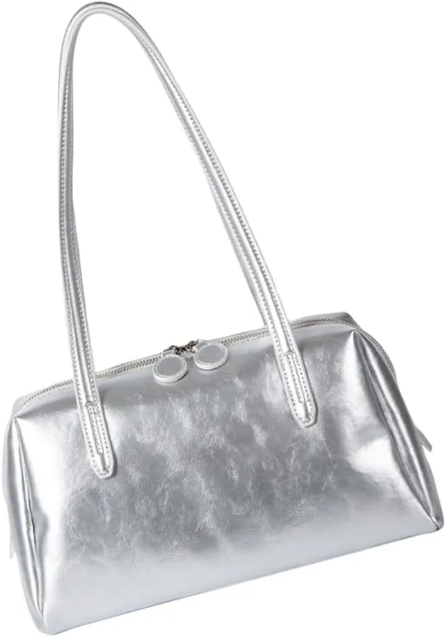 Women Bag Korean Styles Shoulder Bag Top Handle Bag PU Leather Armpit Bag Commuting Bag Large Capacity Underarm Bag