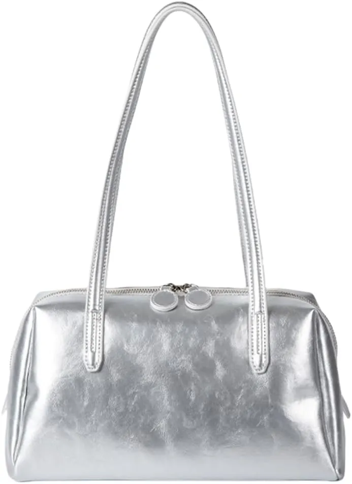 Women Bag Korean Styles Shoulder Bag Top Handle Bag PU Leather Armpit Bag Commuting Bag Large Capacity Underarm Bag