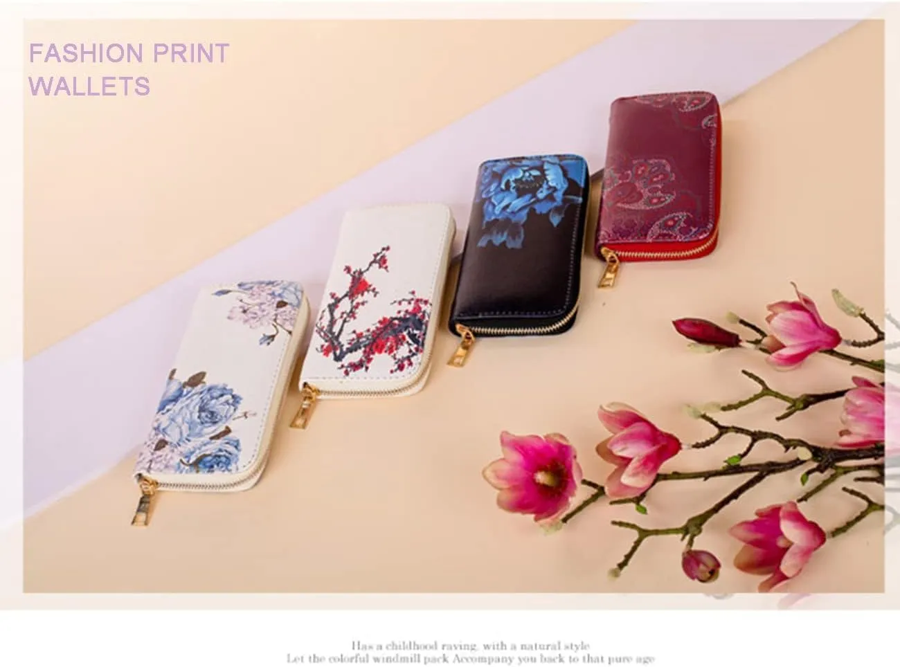Women Floral Print 6PCS Handbag and Purse Set Leather Shoulder Tote Work Satchel