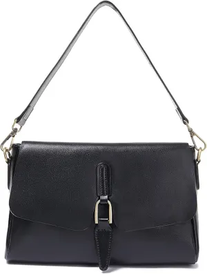 Women Genuine Leather Shoulder Bags Classic Crossbody Purses for Lady Handbag