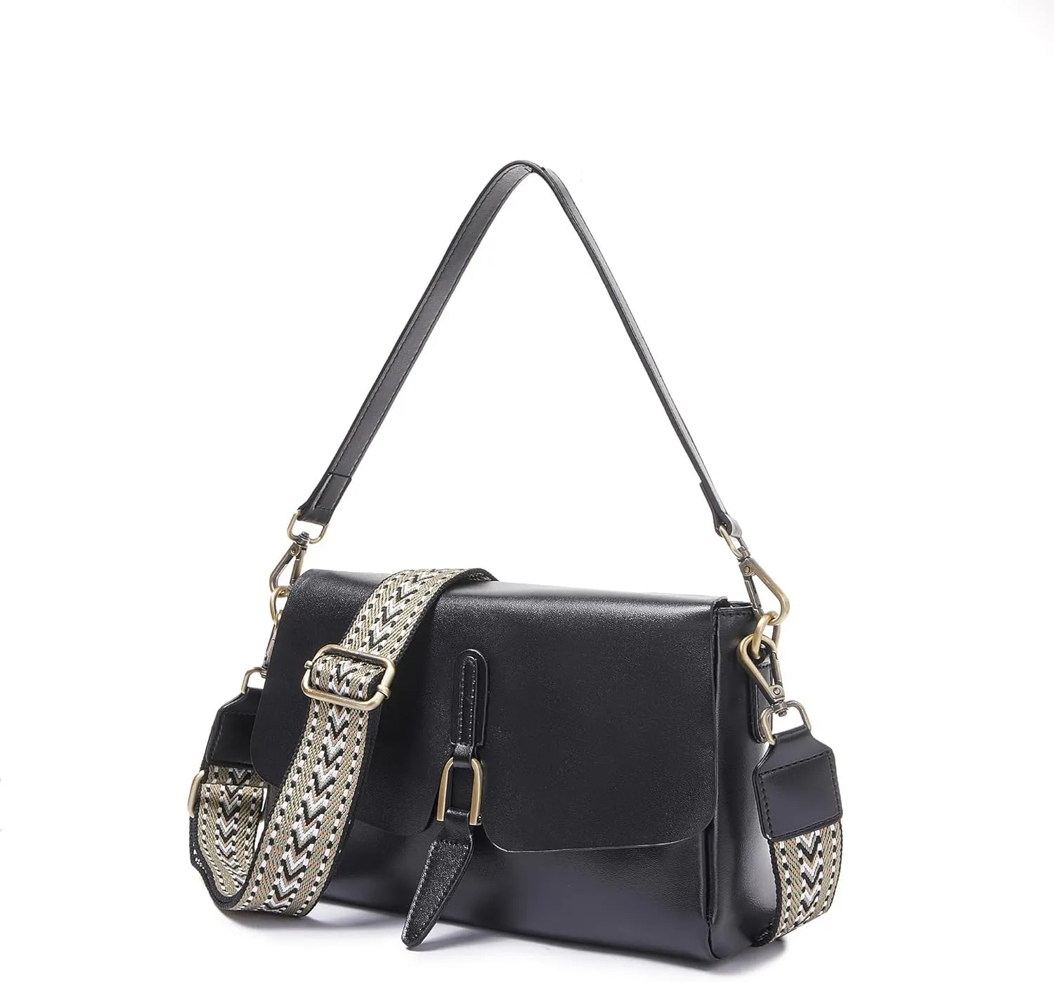 Women Genuine Leather Shoulder Bags Classic Crossbody Purses for Lady Handbag