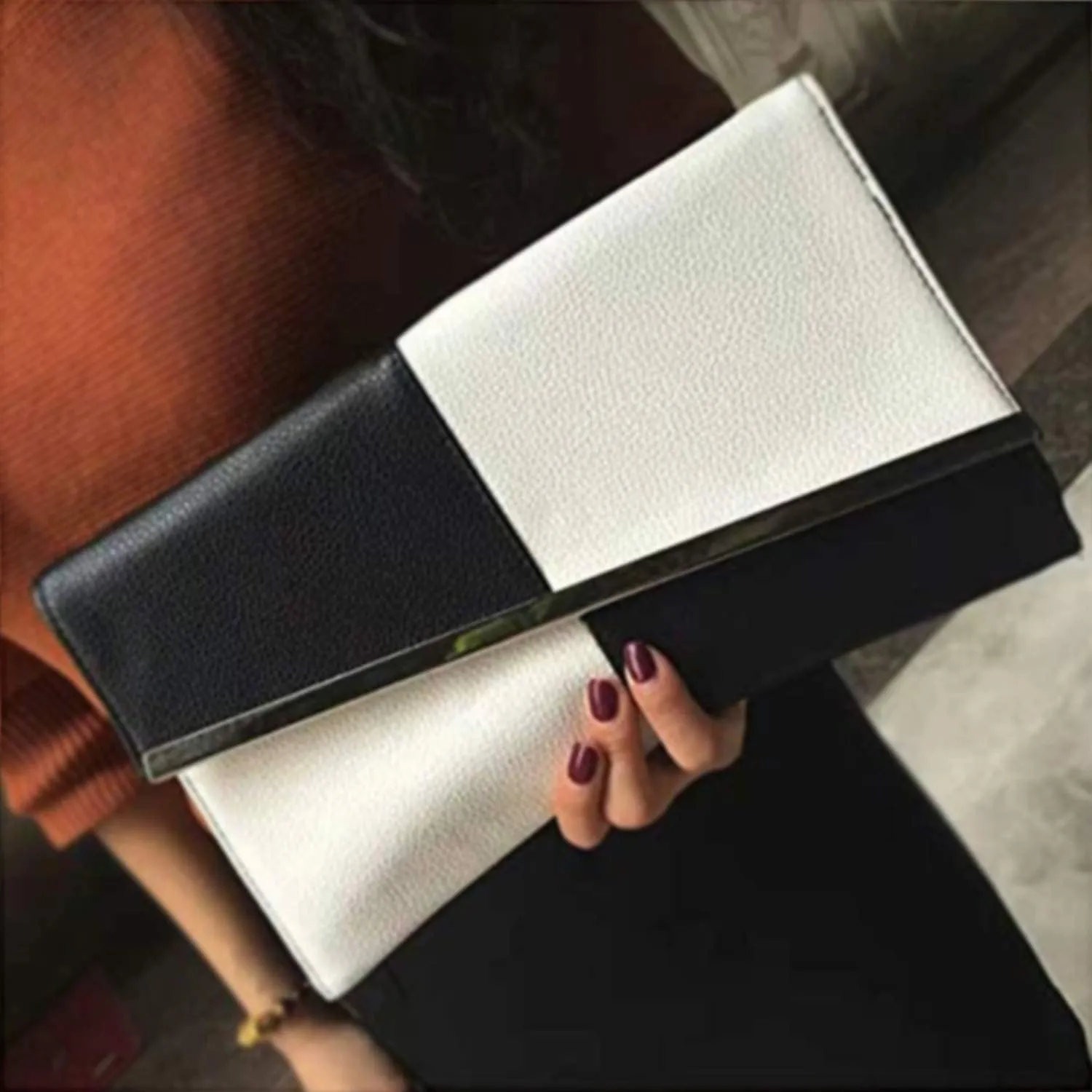Women Glistening Evening Clutch Bags Sequin Envelope Handbag
