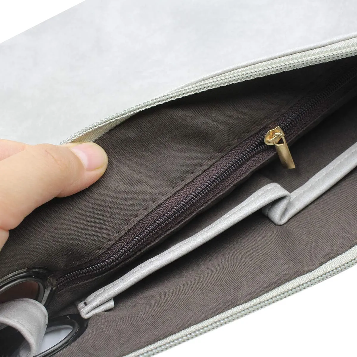 Women Oversized Envelope Handbag Soft Leather Clutch Evening Bag Purse with Wrist Strap
