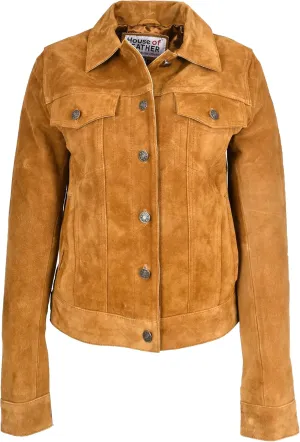 Women's Aviator Suede Jacket, Tan, Size 10
